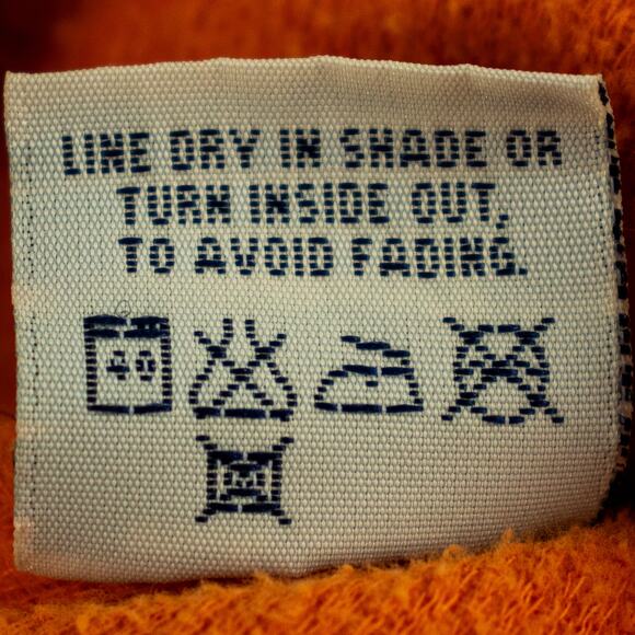 Logan Yachting Men's Corduroy Long Sleeve Polo Orange Zip 100% Cotton Small - Picture 8 of 11